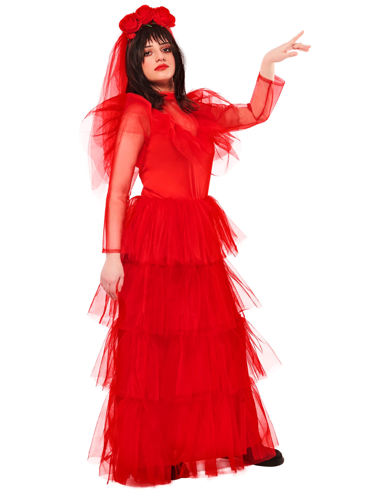 Rubies Lydia Hochzeitskleid-Kostüm für Erwachsene aus Beetlejuice – Produktansicht