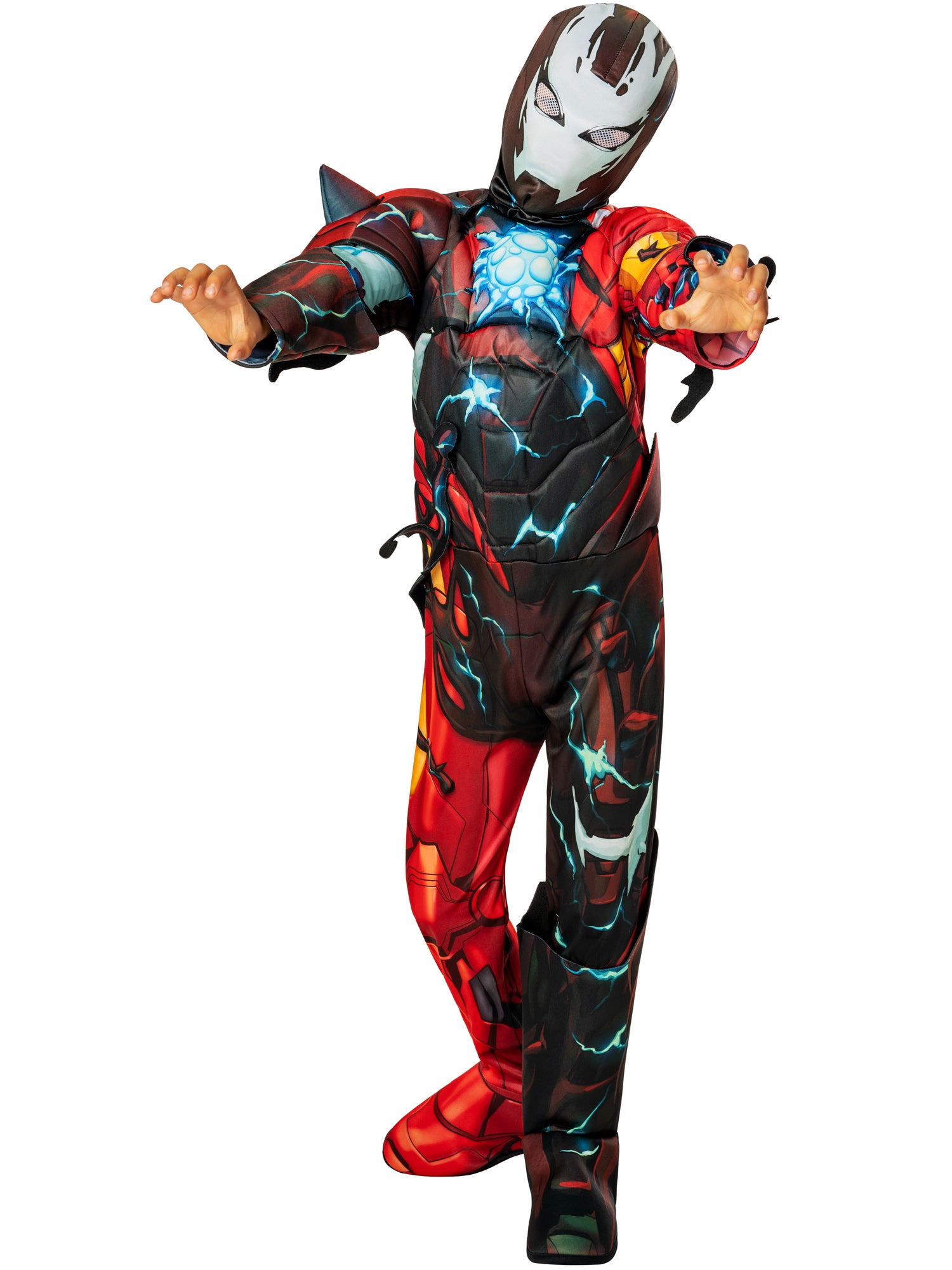 Rubies Venomized Iron Man Kinderkostüm mit gepolstertem Overall – Seitenansicht