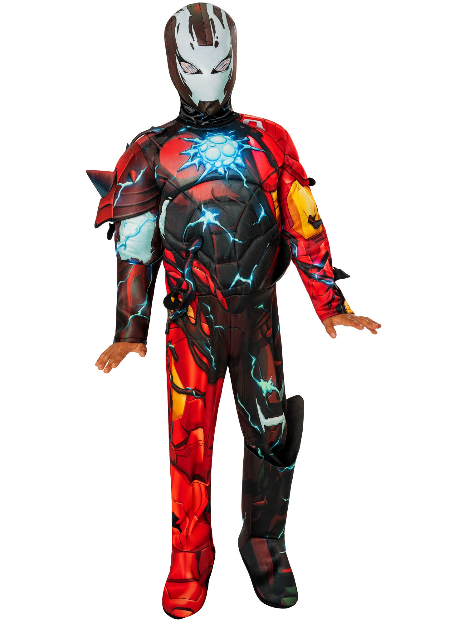 Rubies Venomized Iron Man Kinderkostüm mit gepolstertem Overall – Rückansicht
