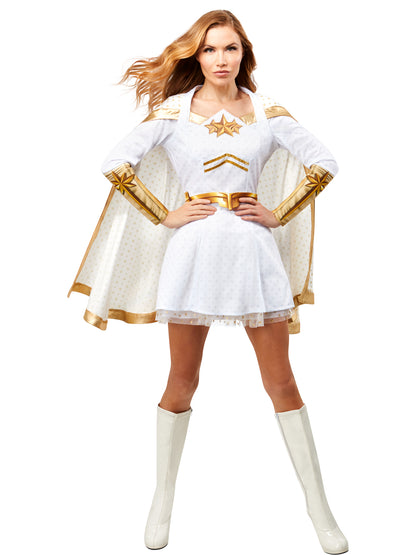 Rubies Starlight Deluxe Kostüm für Erwachsene aus The Boys mit Kleid, Umhang und Gürtel – Produktansicht