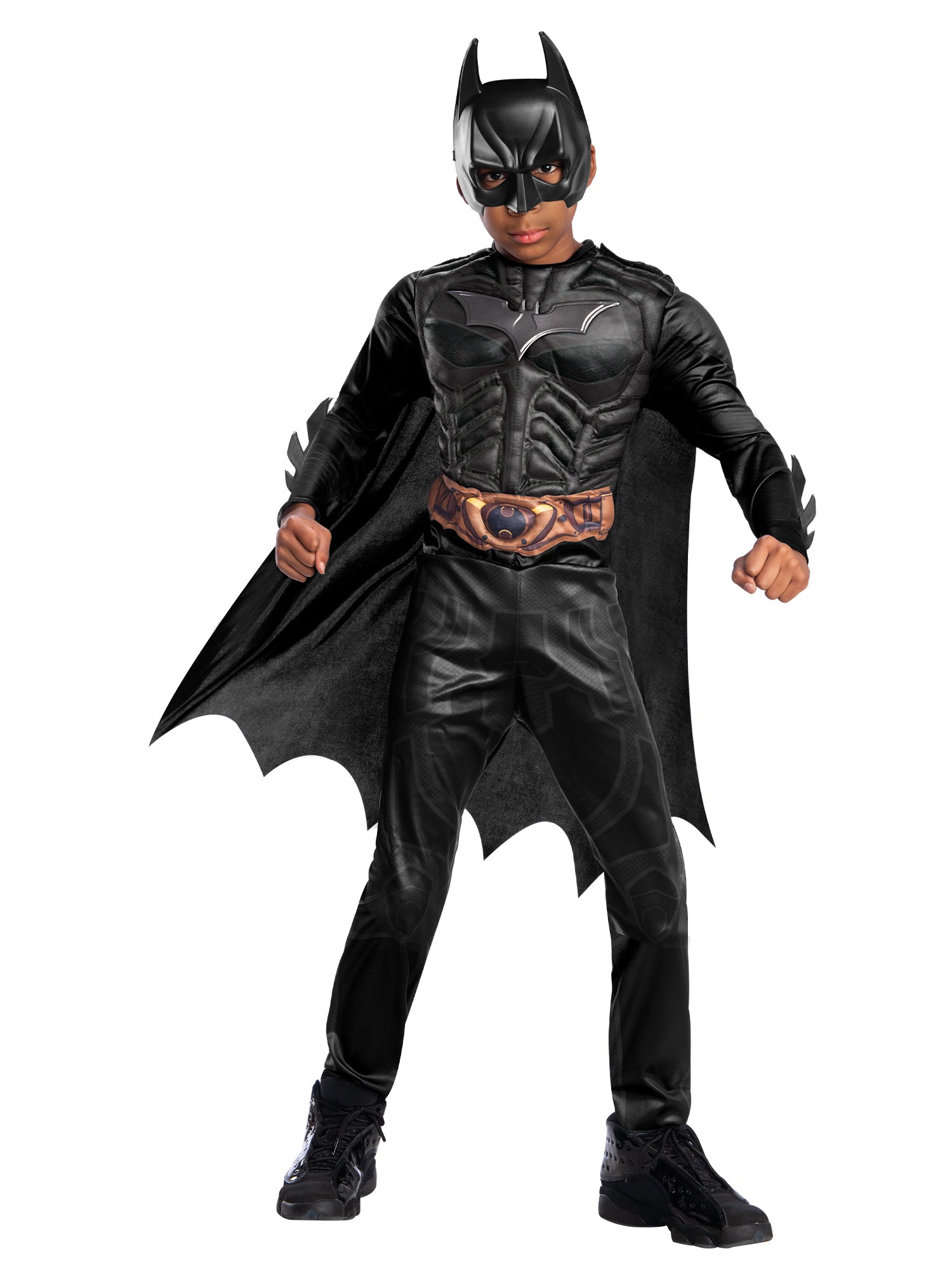 Batman (DC) Dark Knight Kinderkostüm für Jungen von Rubies mit Overall, Umhang, Gürtel und Maske