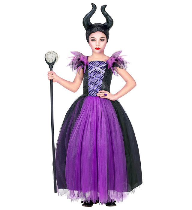 MALEFIZIA Kostümkleid mit Kopfschmuck in elegantem Design für Fasnacht