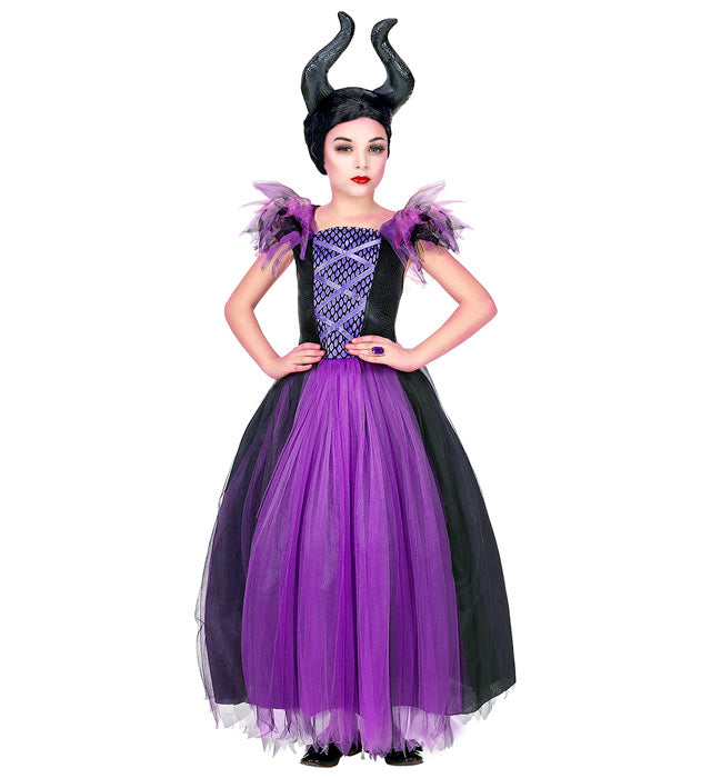 MALEFIZIA Kostümkleid mit Kopfschmuck in elegantem Design für Fasnacht