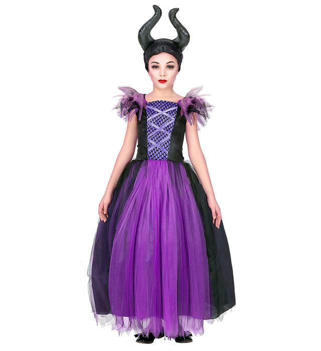 MALEFIZIA Kostümkleid mit Kopfschmuck in elegantem Design für Fasnacht