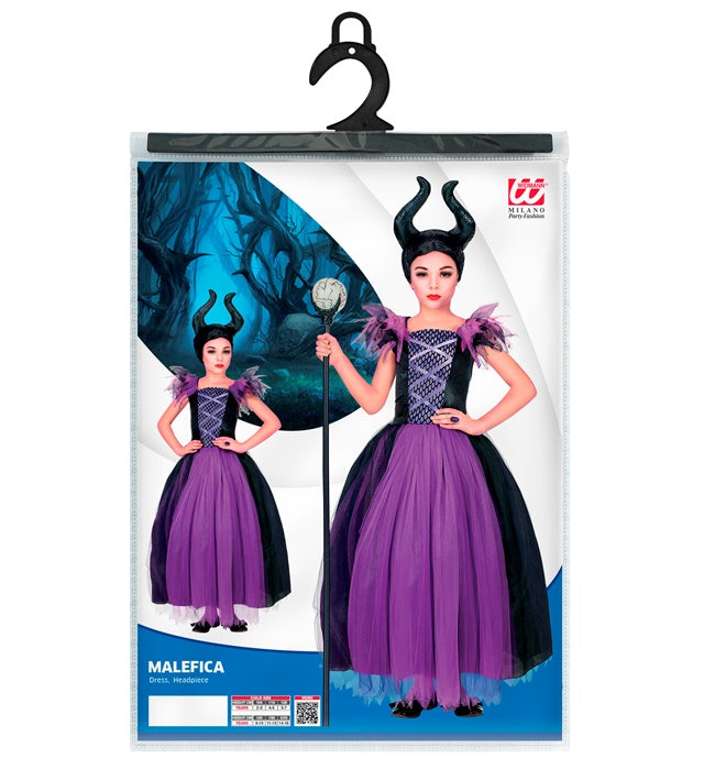 MALEFIZIA Kostümkleid mit Kopfschmuck in elegantem Design für Fasnacht