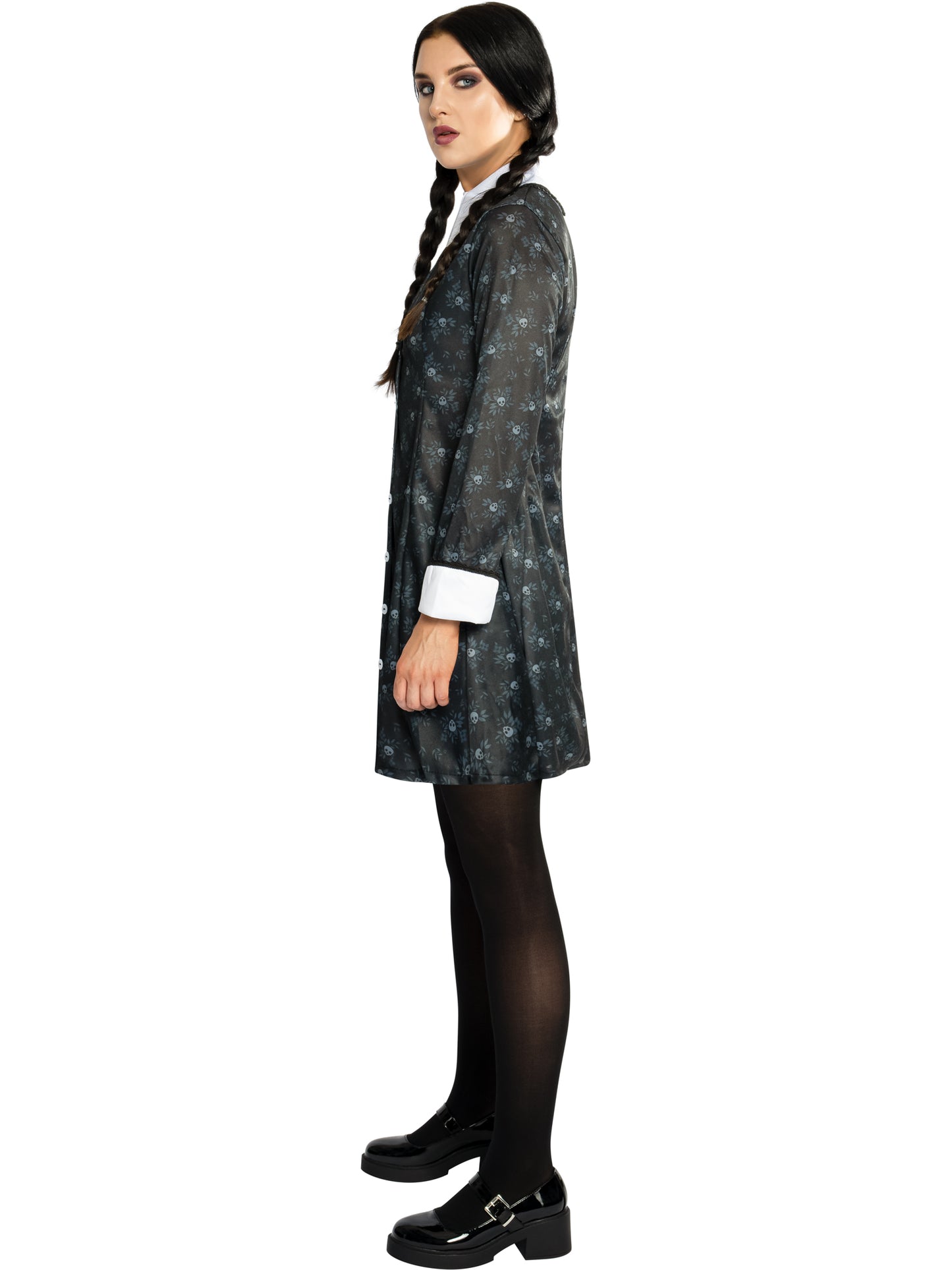 Wednesday Addams Kostüm für Damen von Rubies – Seitenansicht