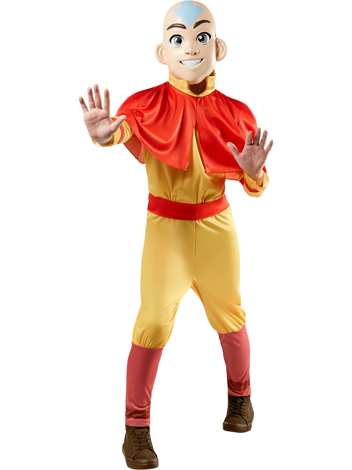 Rubies Avatar Aang Kinderkostüm für Jungen mit Overall, Umhang und Maske – Produktansicht
