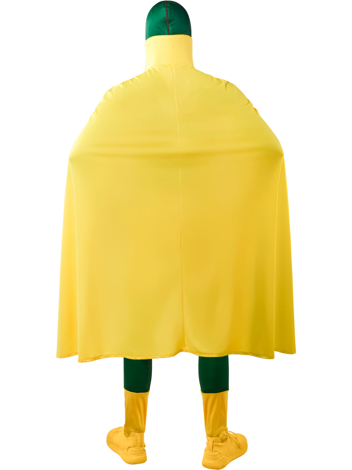 Rubies Marvel Vision Kostüm für Erwachsene mit Overall, Umhang, Shorts und Handschuhen – Detailansicht