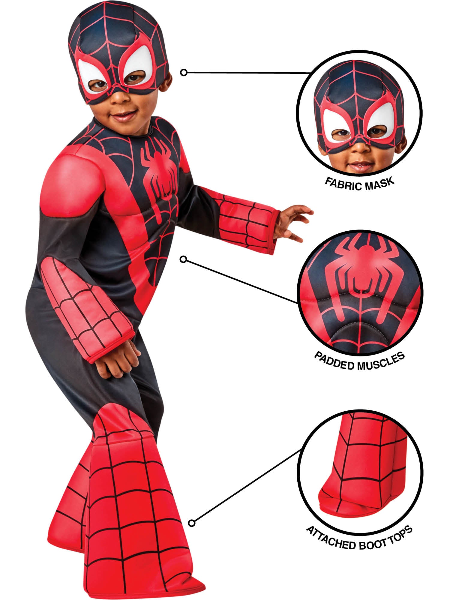 Rubies Marvel Spinn Deluxe Kinderkostüm für Jungen – Seitenansicht