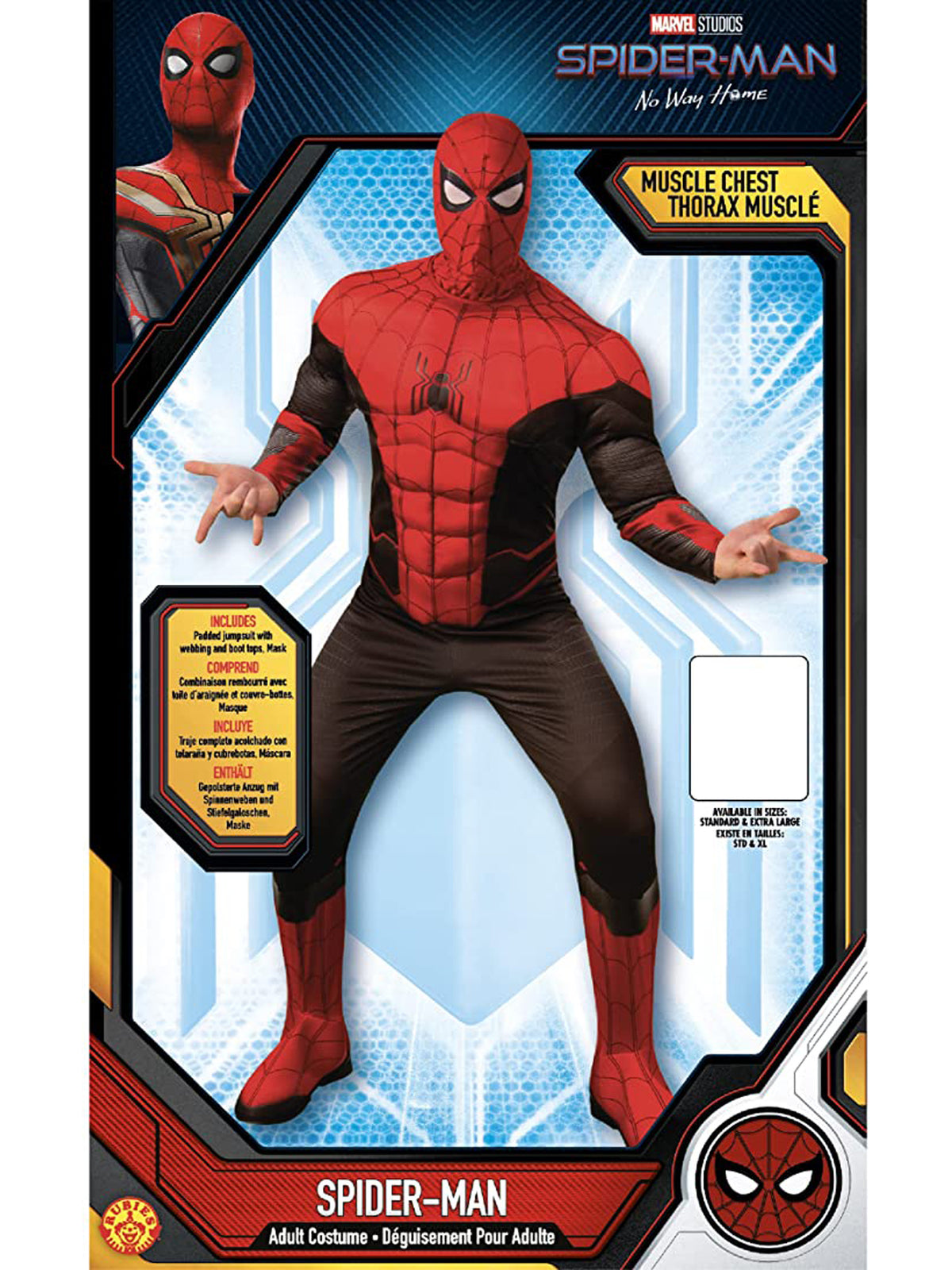 Rubies Spider-Man No Way Home Black And Red - Adult Kostüm für Erwachsene für Herren