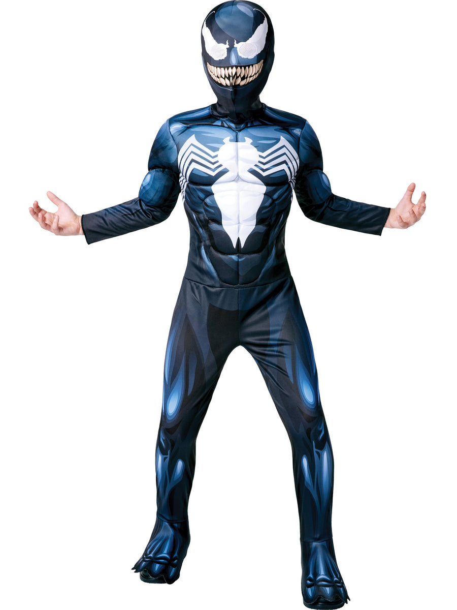 Rubies Venom Kinderkostüm für Jungen mit Overall und Stoffmaske – Produktansicht