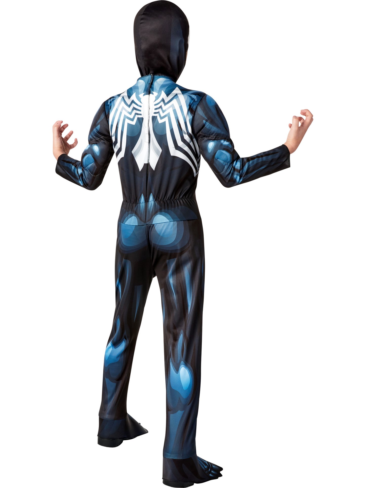Rubies Venom Kinderkostüm für Jungen mit Overall und Stoffmaske – Detailansicht