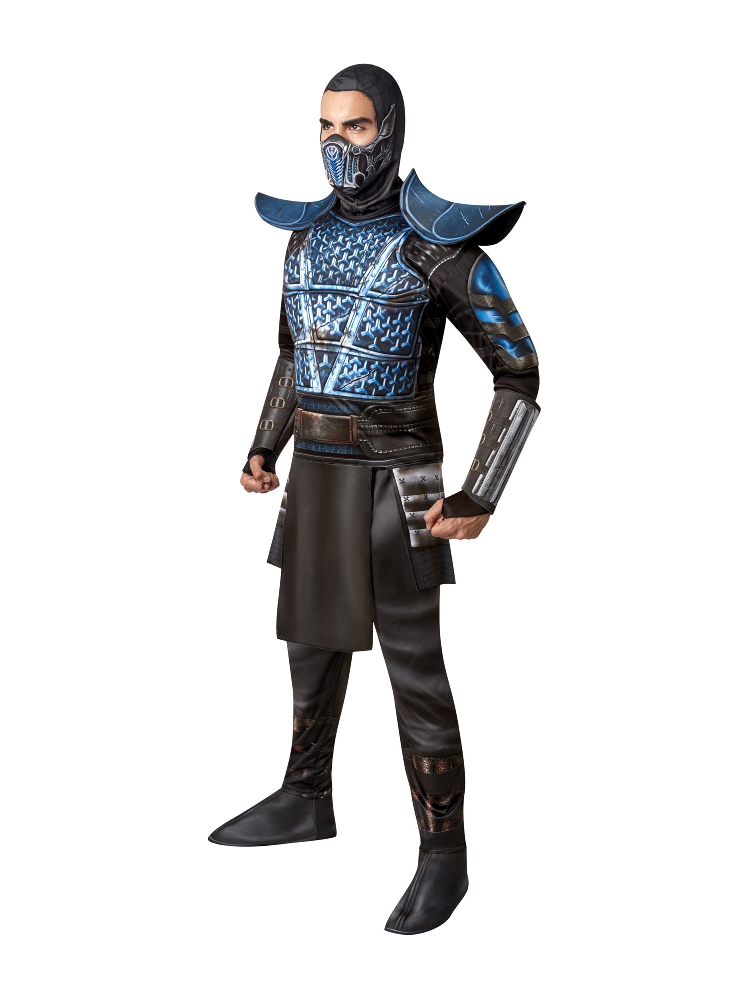 Rubies Sub-Zero Kostüm für Herren aus Mortal Kombat – Seitenansicht