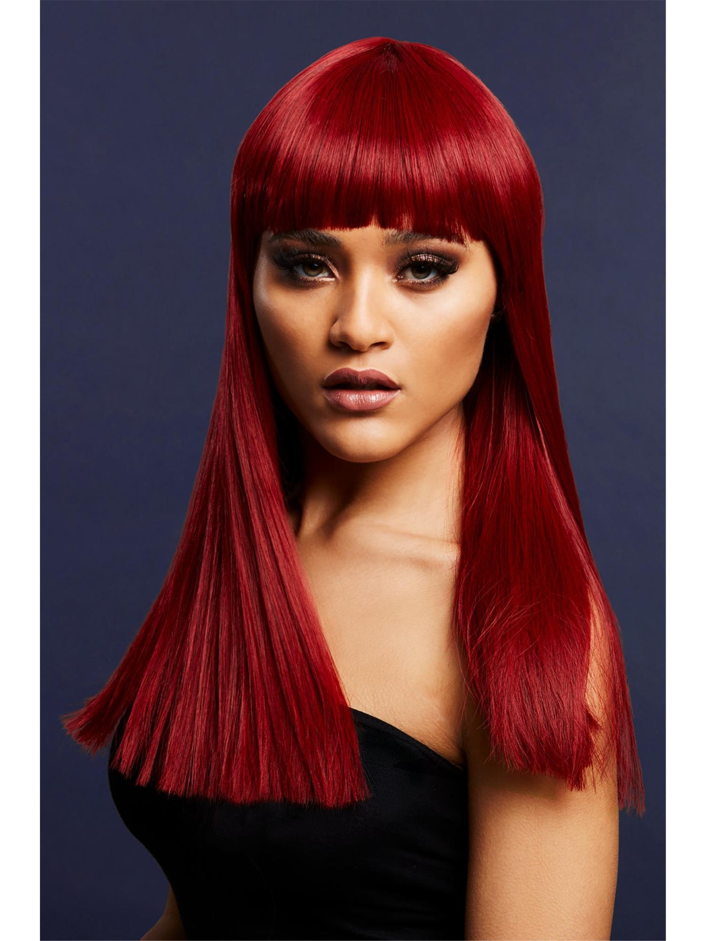 Smiffys Fever Alexia Wig, Brown für Damen