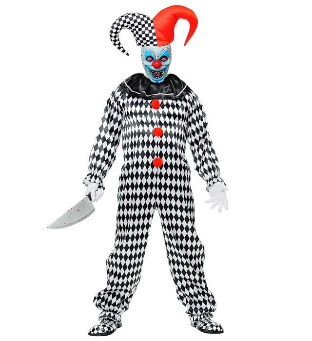 Bunter Circus Clown Overall für Fasnacht und Karneval