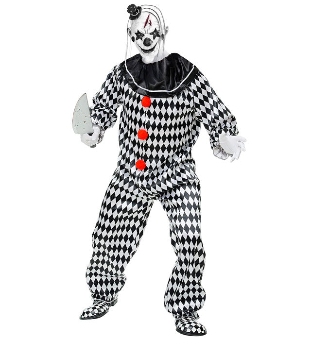 Bunter Circus Clown Overall für Fasnacht und Karneval