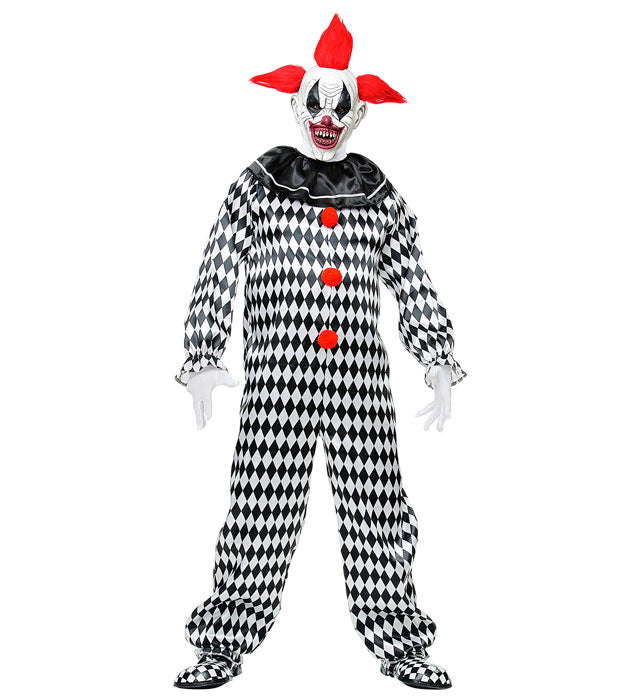 Bunter Circus Clown Overall für Fasnacht und Karneval