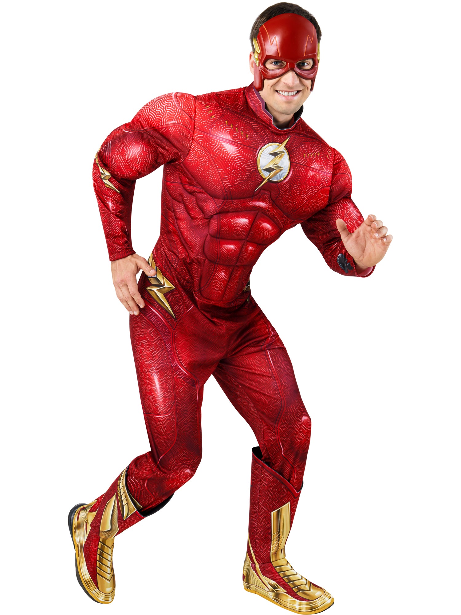 Rubies The Flash Deluxe Kostüm für Herren mit Maske – Produktansicht