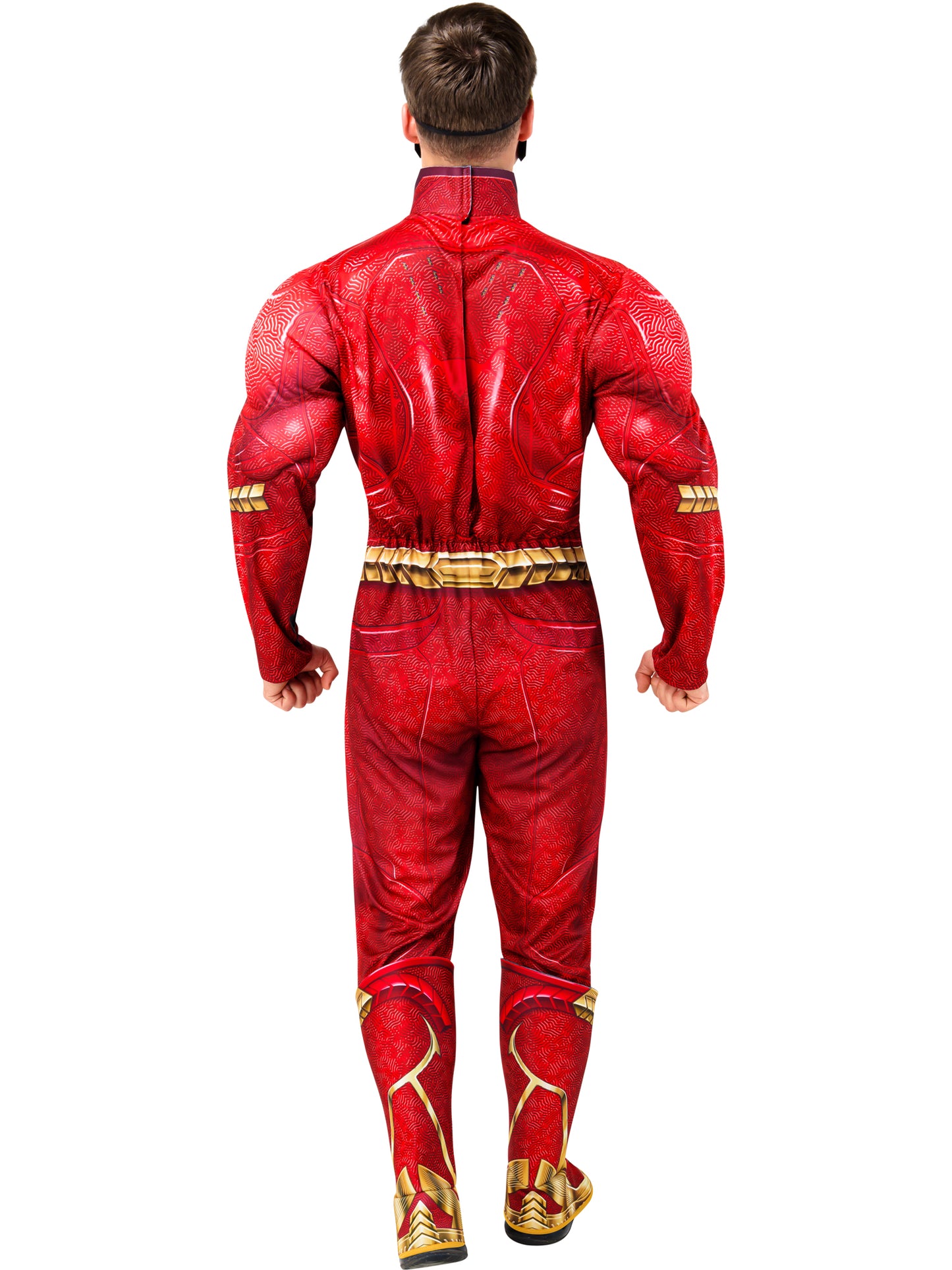 Rubies The Flash Deluxe Kostüm für Herren mit Maske – Detailansicht