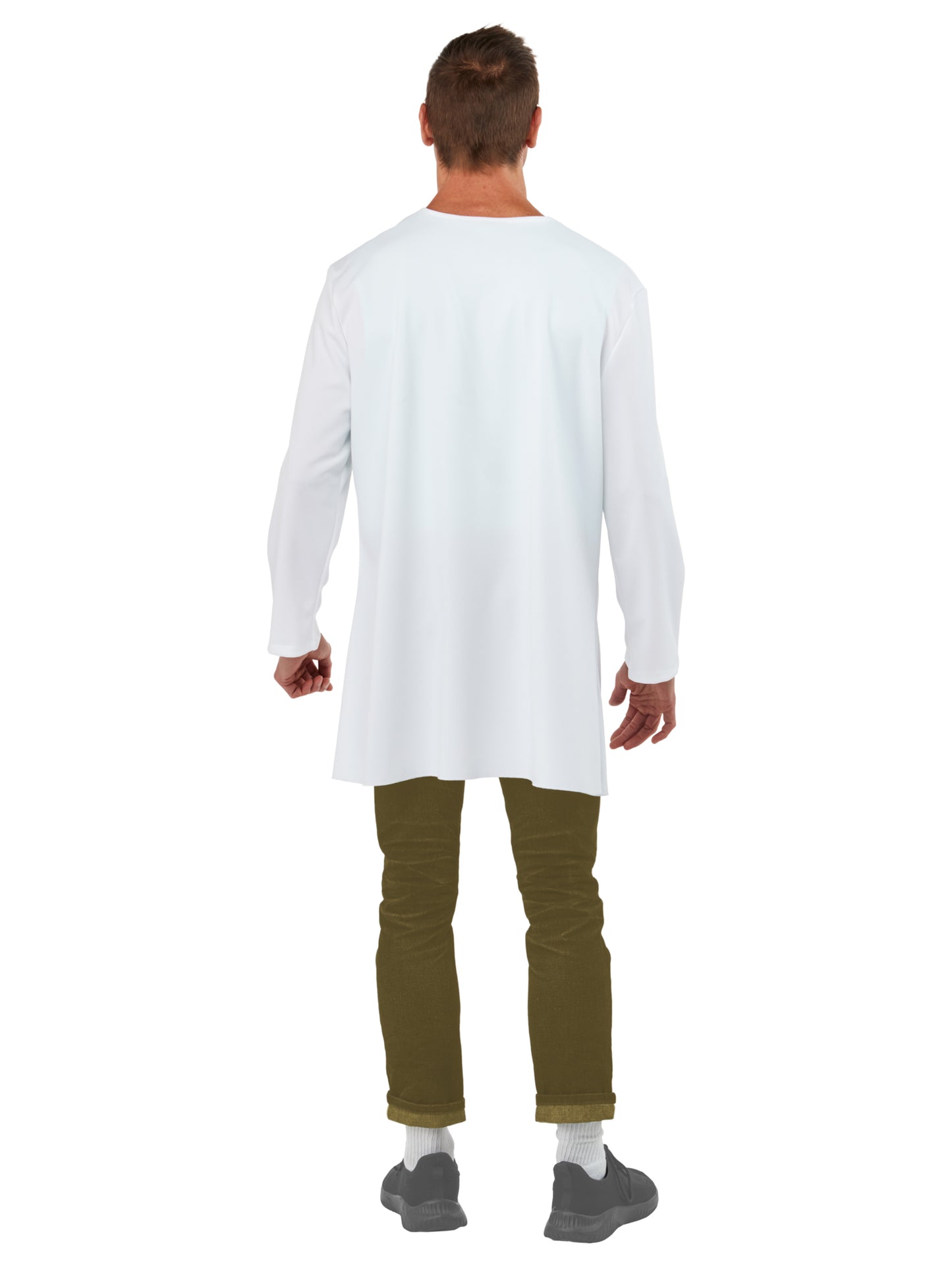 Rubies Rick and Morty Rick Kostüm für Herren mit Jacke und Halbmaske – Detailansicht
