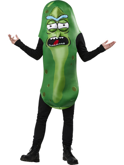 Rubies Pickle Rick Kostüm für Erwachsene im Rick-and-Morty-Design – Produktansicht