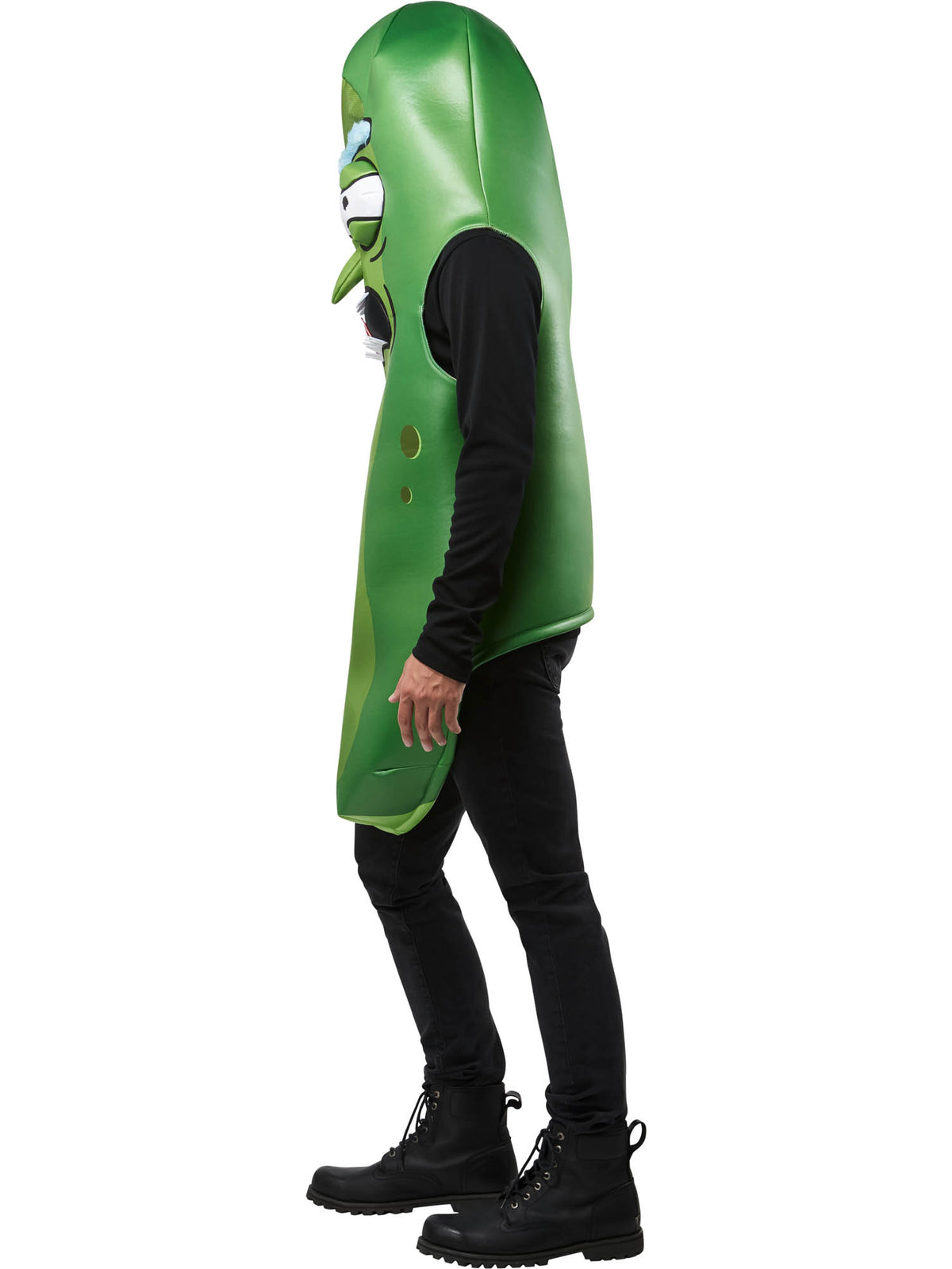 Rubies Pickle Rick Kostüm für Erwachsene im Rick-and-Morty-Design – Detailansicht