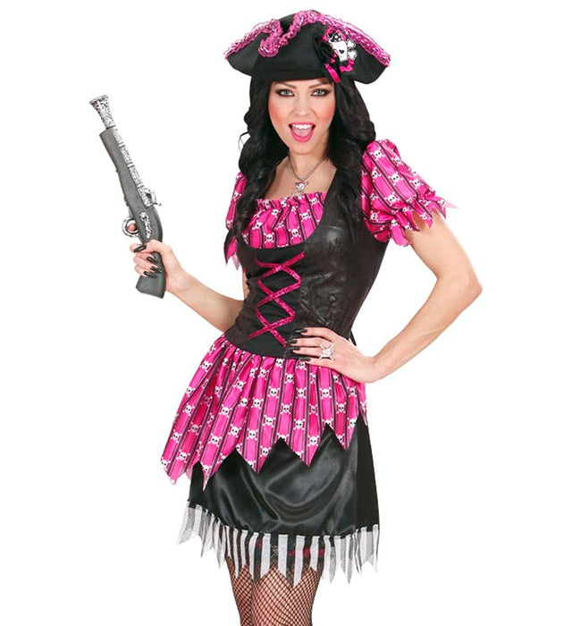 FANCY BUCCANEER Piratenkostüm bestehend aus Kleid und Hut, ideal für Fasnacht und Karneval