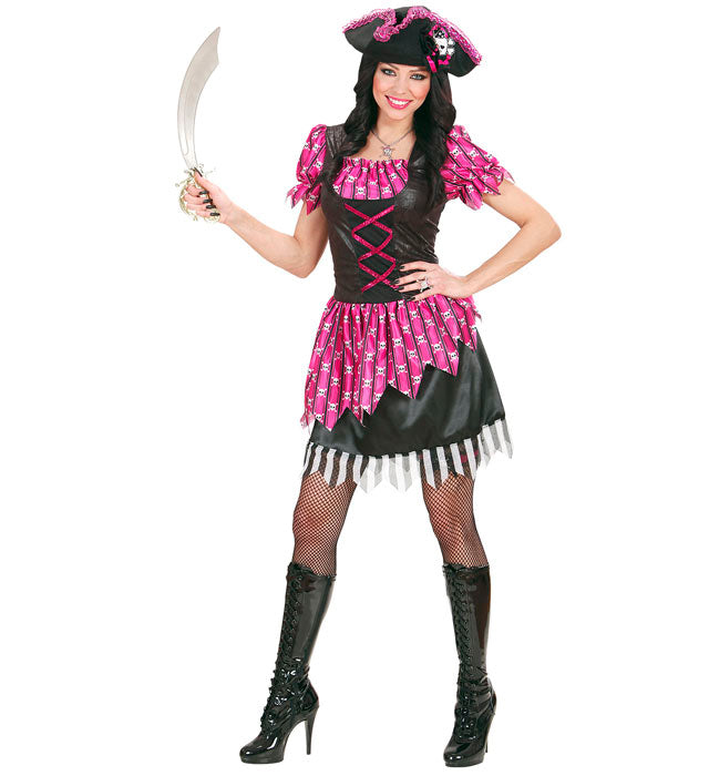FANCY BUCCANEER Piratenkostüm bestehend aus Kleid und Hut, ideal für Fasnacht und Karneval