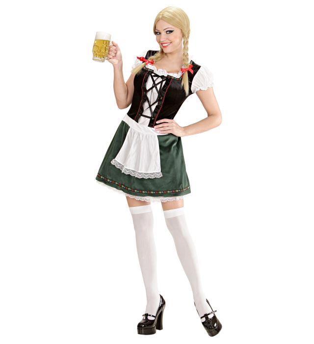 Traditionelles BAYERIN Kleid mit Trachten-Design für Fasnacht und Mottoparty