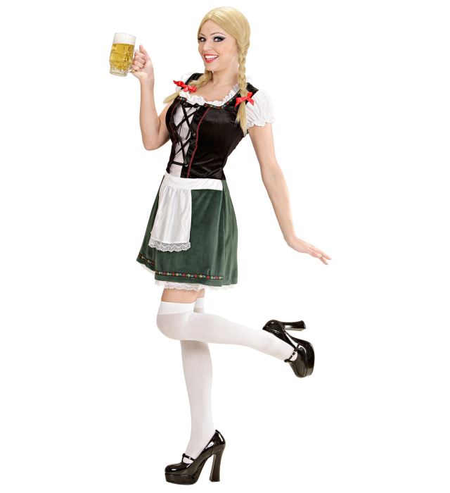 Traditionelles BAYERIN Kleid mit Trachten-Design für Fasnacht und Mottoparty