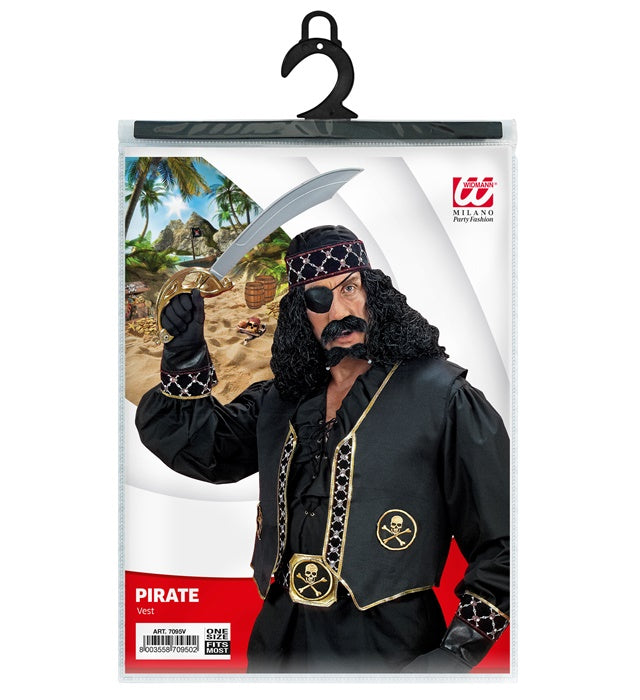 Piratenweste in Größe M/L für Fasnacht und Mottopartys