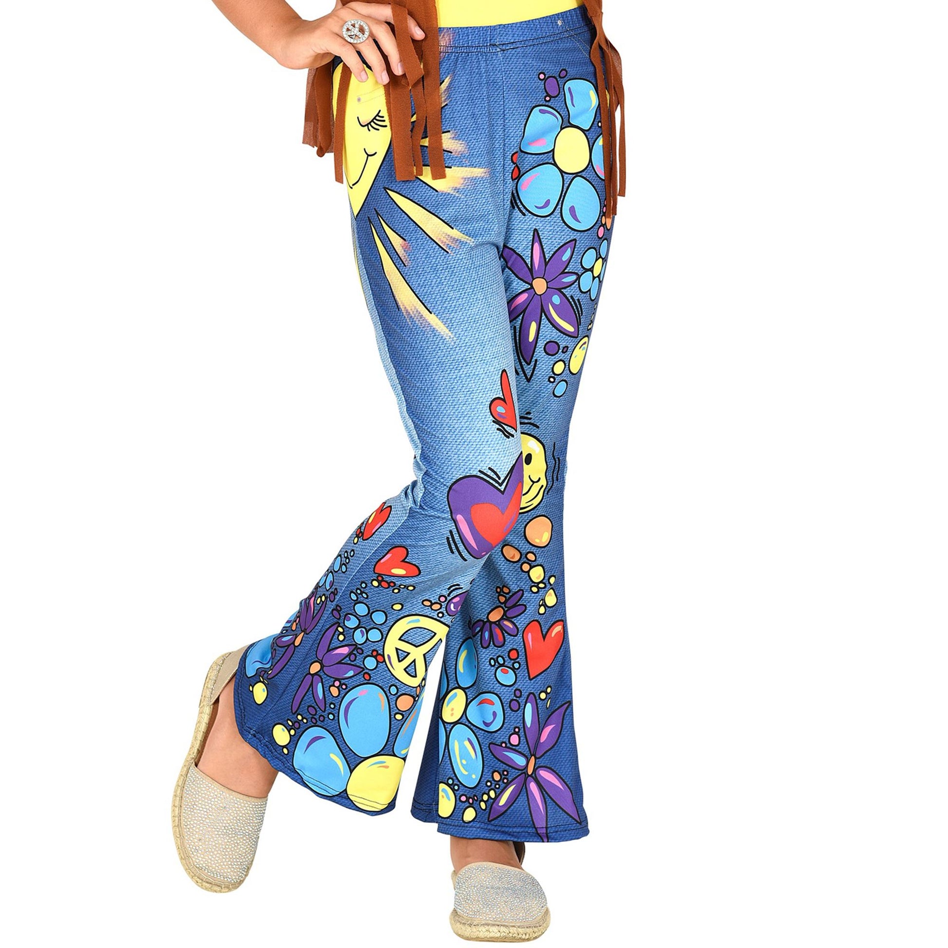 "70er JAHRE LEGGINGS HIPPIE JEANS" – Vorderansicht