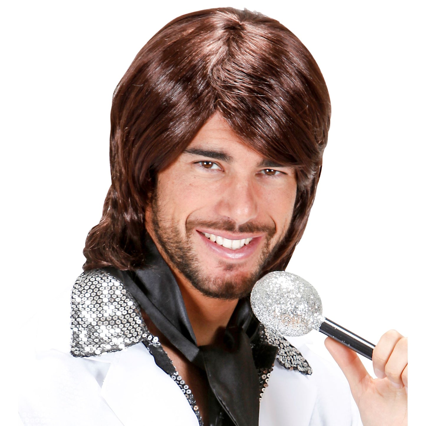 "70s POP STAR BENNY PERÜCKE" in Box – Vorderansicht