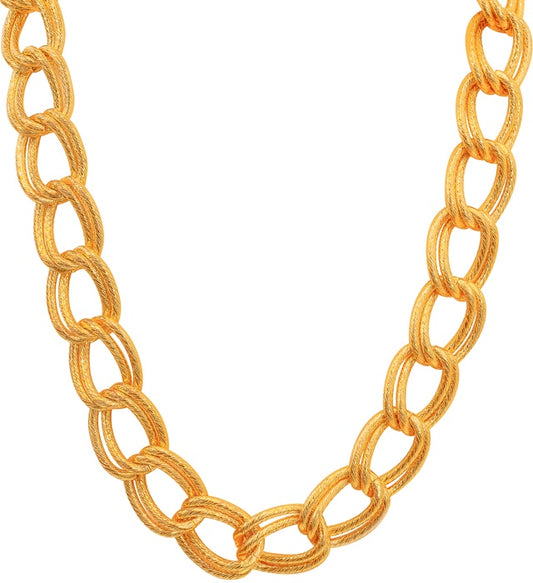 "GOLDENE HALSKETTE" 60 cm Gold