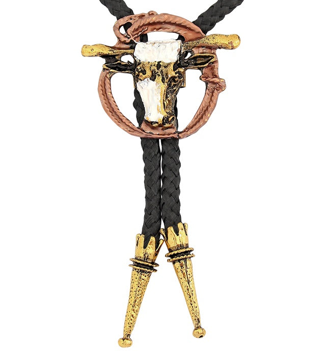 Luxuriöse Cowboy-Stringtie in Western-Optik für Fasnacht und Karneval