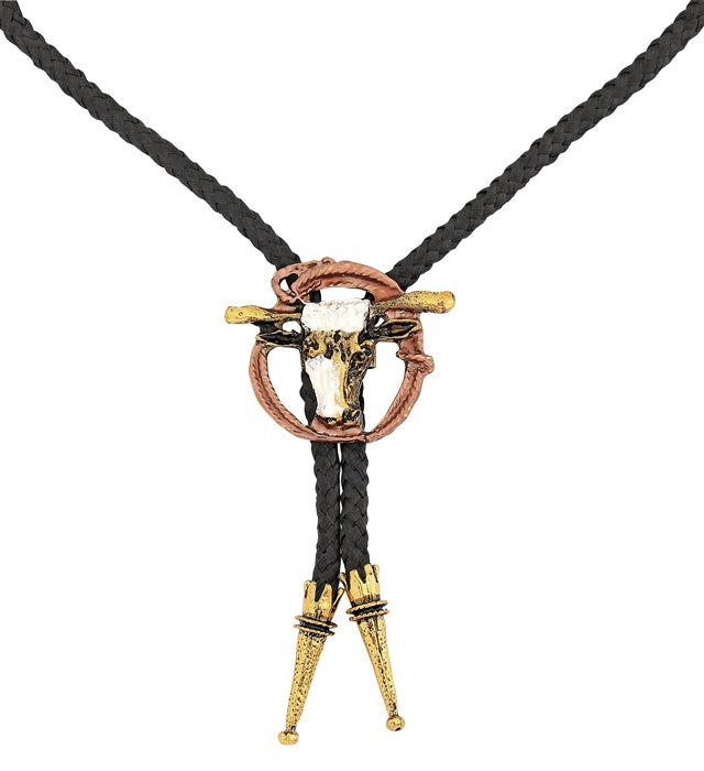 Luxuriöse Cowboy-Stringtie in Western-Optik für Fasnacht und Karneval