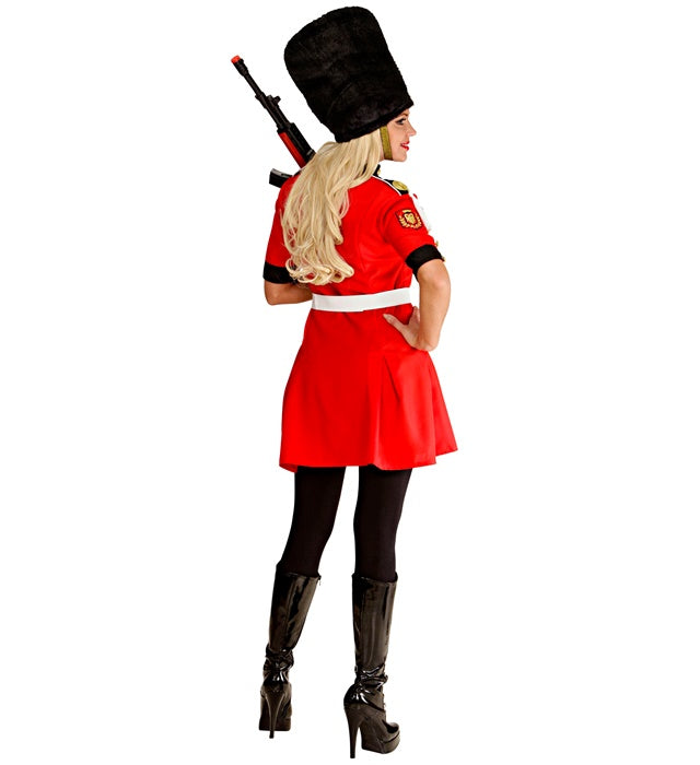 Königliche Wache Kostüm bestehend aus Kleid, Gürtel und Hut für Fasnacht und Karneval