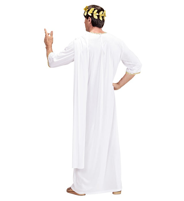 Unisex Toga Kostüm in Weiss für Fasnacht und Mottoparty