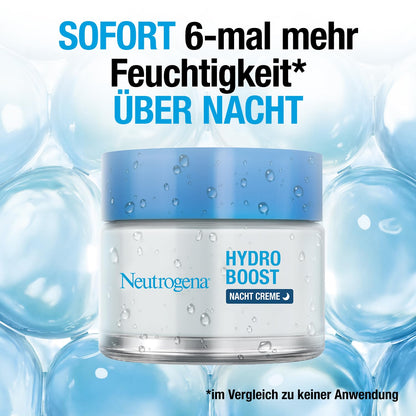 Gesichtscreme Neutrogena Hydro Boost 50 ml Nachtcreme pures Hyaluron – Verpackung