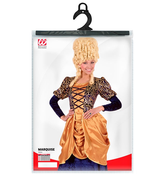 Elegantes blaues Samtkleid aus Samt für Fasnacht und Karneval