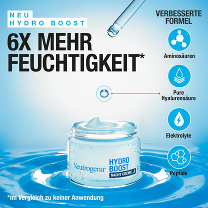 Gesichtscreme Neutrogena Hydro Boost 50 ml Nachtcreme pures Hyaluron – Ansicht 7
