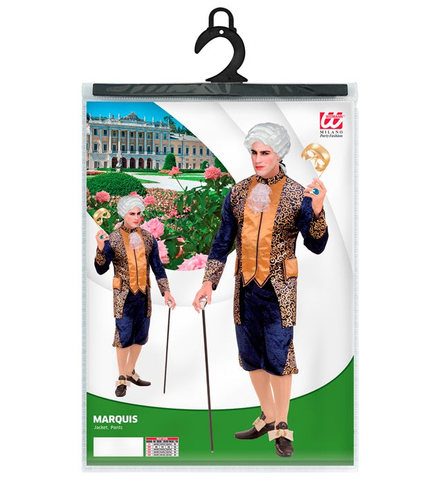 Blaues Samt-Kostüm bestehend aus Jacke und Hose für Fasnacht und Karneval