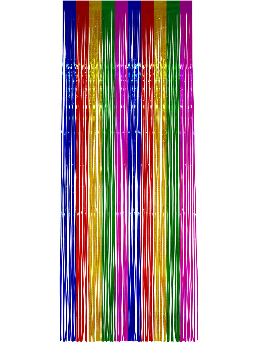 Smiffys Rainbow Shimmer Curtain Schimmervorhang 91 x 244 cm