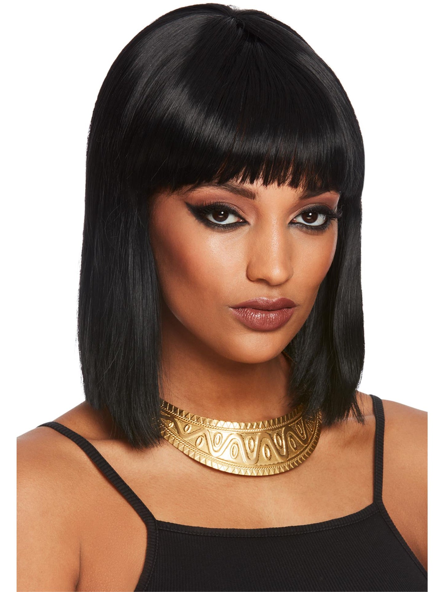 Smiffys Egyptian Chunky Necklace goldfarbene Halskette für Damen