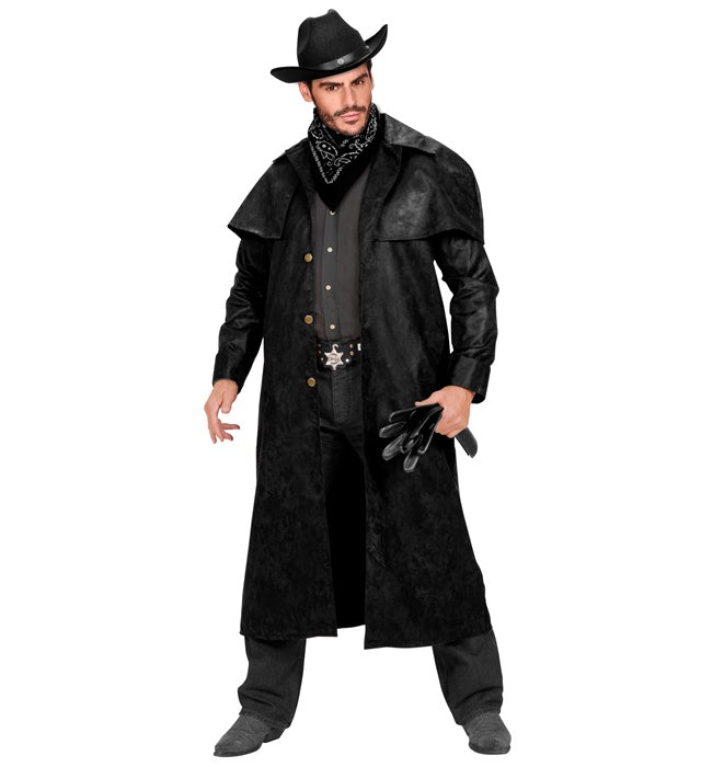 Cowboy Duster Mantel braun Wild West Kostüm Fasnacht