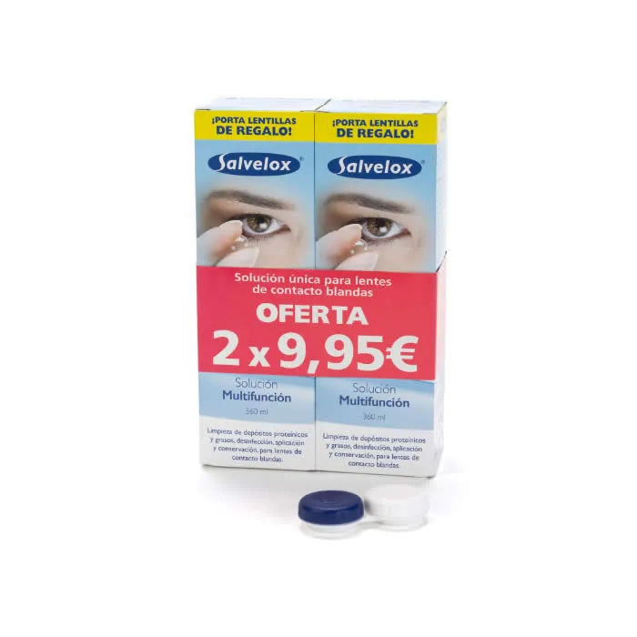 SALVELOX SALVELOX Set Kontaktlinsenlösung 2 x 360 ml Reinigung und Pflege Kosmetik