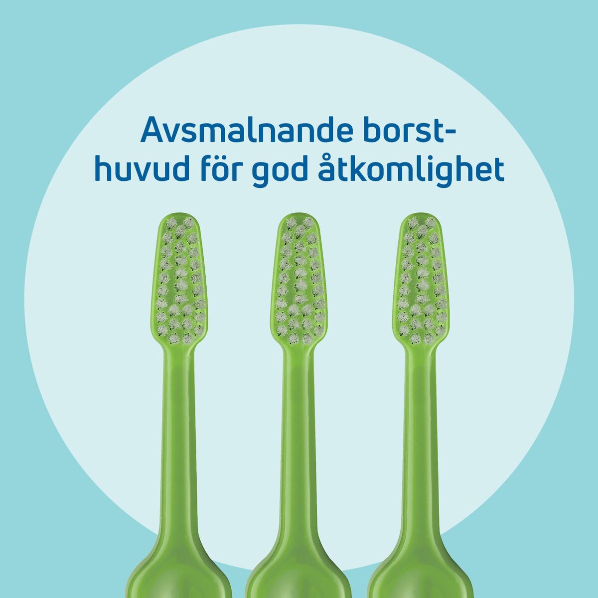 TePe Compact Soft Zahnbürste Hellrosa mit weichen Borsten – Seitenansicht