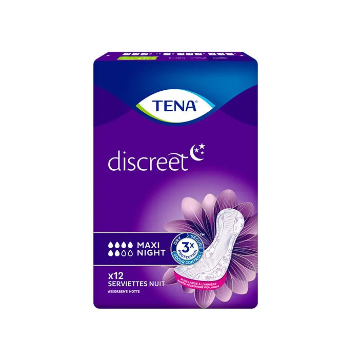 TENA TENA Discreet Maxi Night Einlagen 12 Stück Kosmetik
