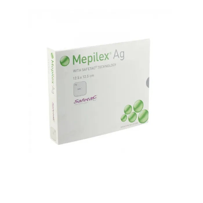 SAFETAC SAFETAC Mepilex Ag Wundverband 12,5 x 12,5 cm 5 Stück Kosmetik