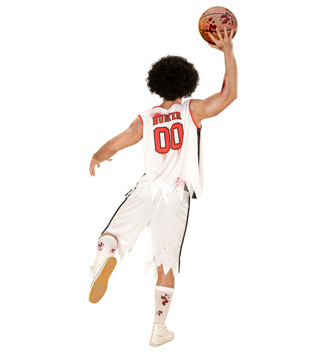 Zombie Basketballspieler Kostüm mit Shirt und Shorts für Fasnacht